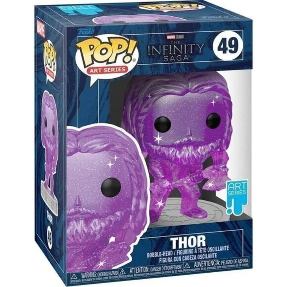 Funko Pop Marvel Thor Infinity Saga Art Series 49 Glitter Purple
